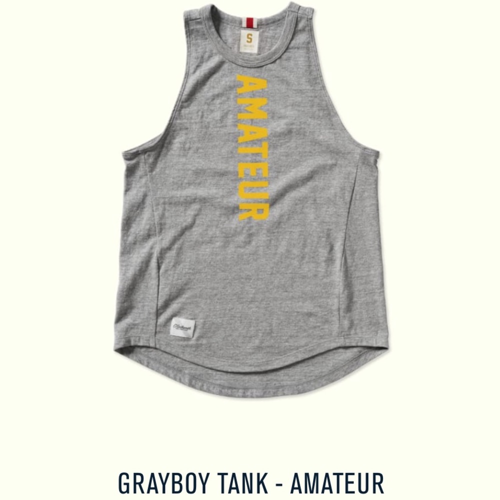 Tracksmith grayboy tank top xs